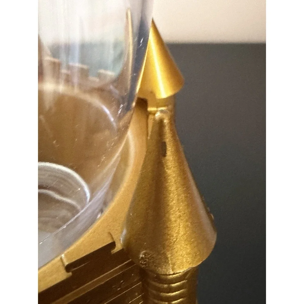 Disney Parks Be Our Guest Light Up Goblets Beauty Beast Cup Gold Castle Souvenir